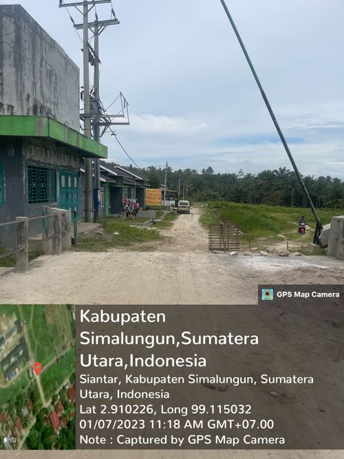 foto gerbang perumahan Greenland Asri Parbalogan