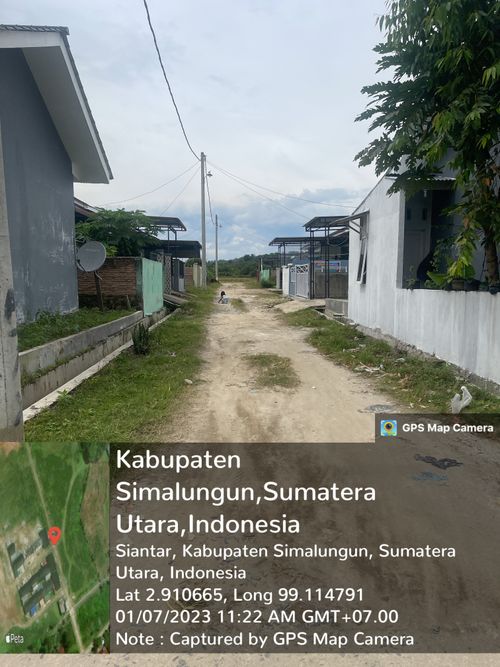 foto posisi tengah perumahan Greenland Asri Parbalogan
