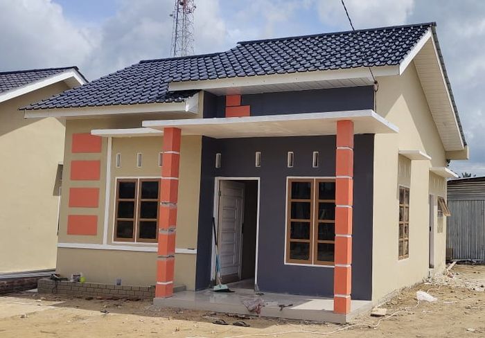 foto tampak rumah tipe 36 perumahan SIAGIAN AGRO RESIDENCE