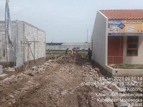 foto posisi tengah perumahan GREENLAND SUMBERJAYA