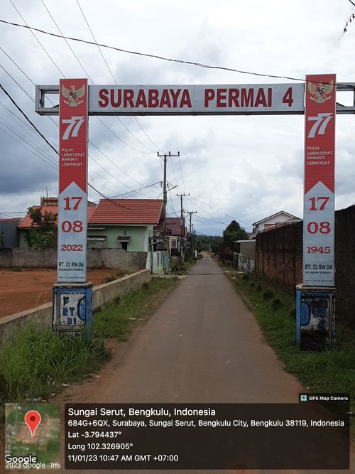 foto gerbang perumahan Surabaya permai v tahap II