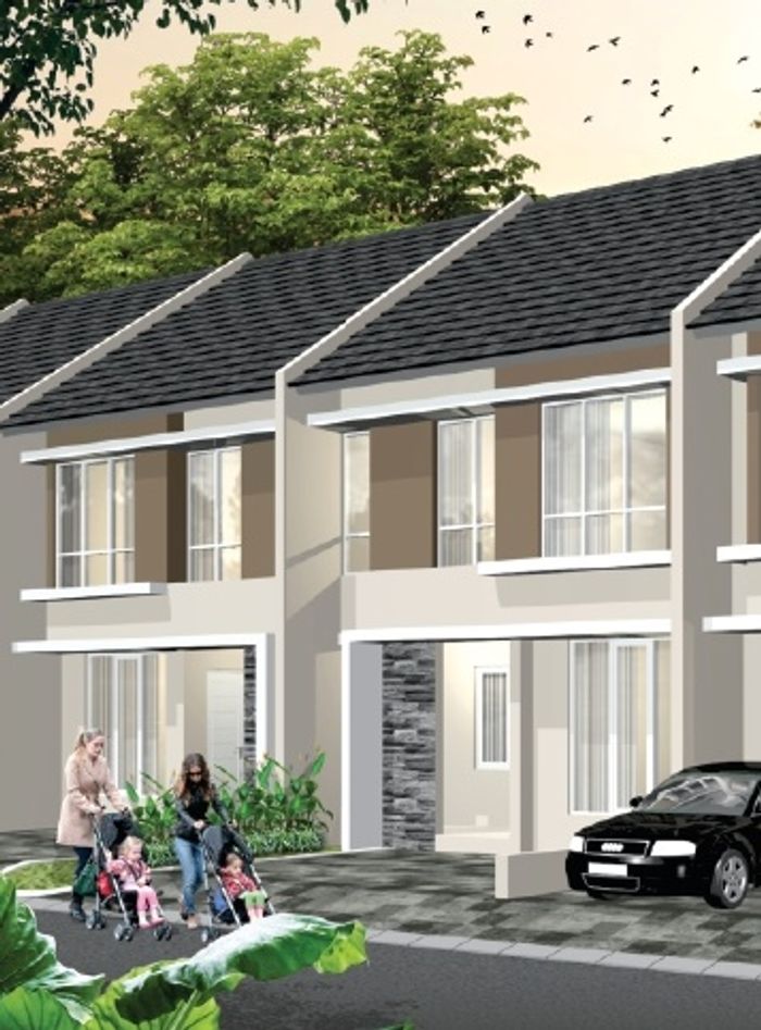 foto tampak rumah tipe EBONY A perumahan DIPONEGORO REGENCY