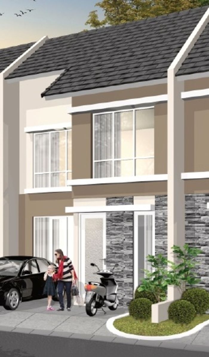 foto tampak rumah tipe EBONY B perumahan DIPONEGORO REGENCY