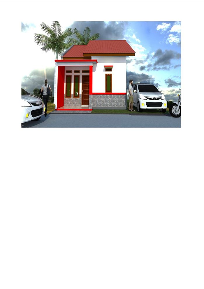 foto tampak rumah tipe MATOA perumahan Perumahan AJ Residence (Alima Jaya Residence)