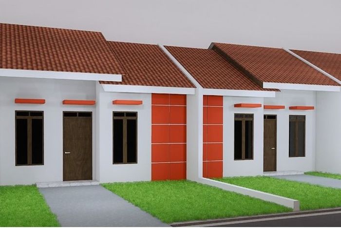 foto tampak rumah tipe 36/72 perumahan MUTIARA KHAYRA