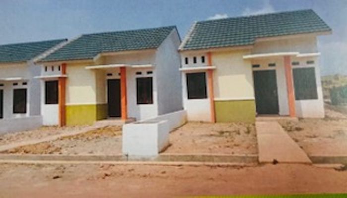 foto tampak rumah tipe 36 perumahan Griya Kelapa Hijau