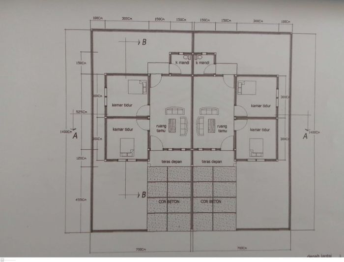 foto denah rumah tipe Siagian agro permai VIII perumahan Siagian Agro Permai VIII