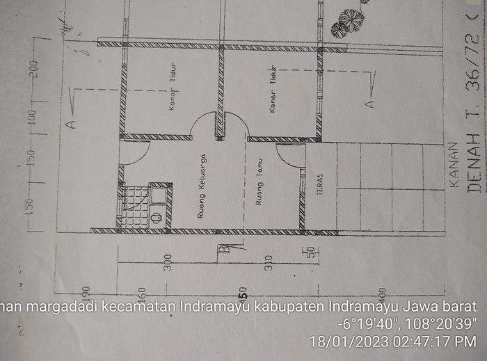 foto denah rumah tipe STANDAR perumahan BUMI DERMAYU INDAH 3