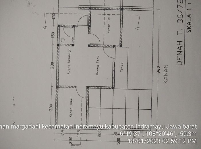 foto denah rumah tipe milenial perumahan BUMI DERMAYU INDAH 3