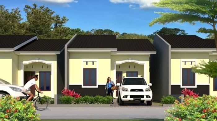 foto tampak rumah tipe 36 perumahan BARUGA HARMONI 2 TAHAP 2