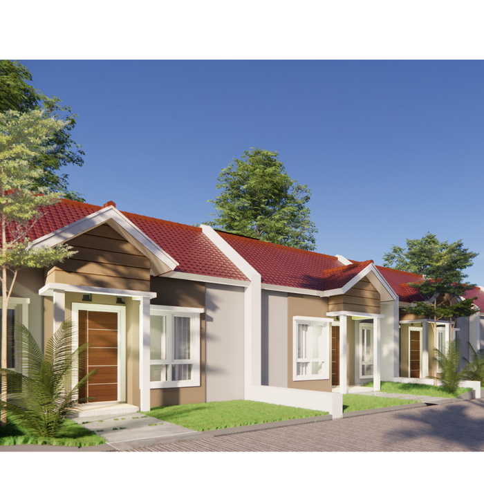 foto tampak rumah tipe 30/60 perumahan BUKIT SANTIKA BARU 2