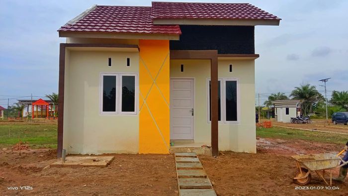 foto tampak rumah tipe 36 perumahan Hunian Damai Asri 2