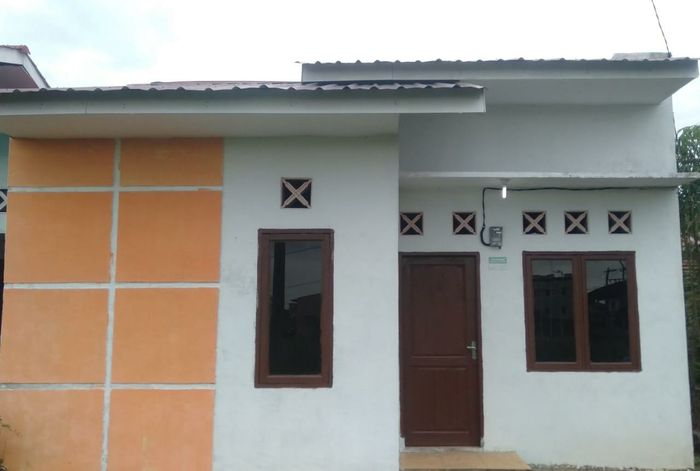 foto tampak rumah tipe 36 perumahan Grand Borista