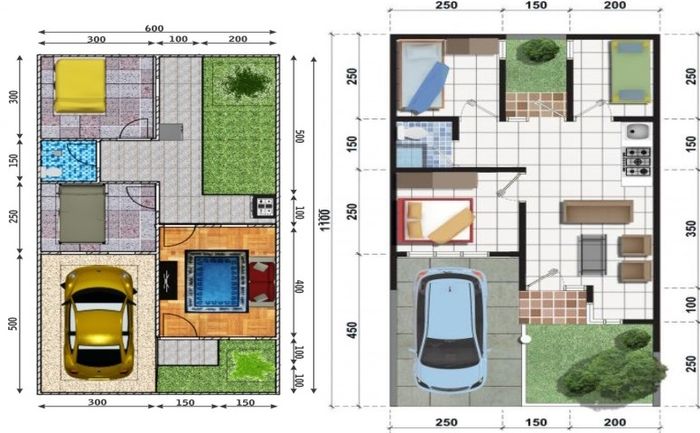 foto denah rumah tipe Gold perumahan Griya Sukowono