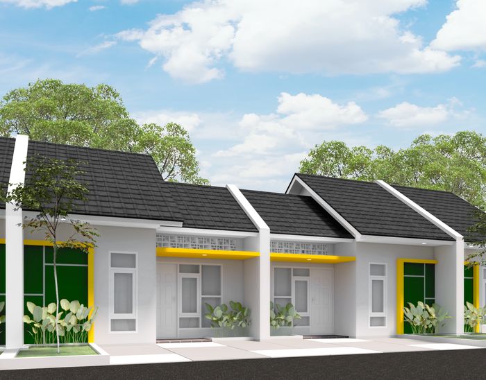 foto tampak rumah tipe DAISY perumahan BATARA PARKVIEW