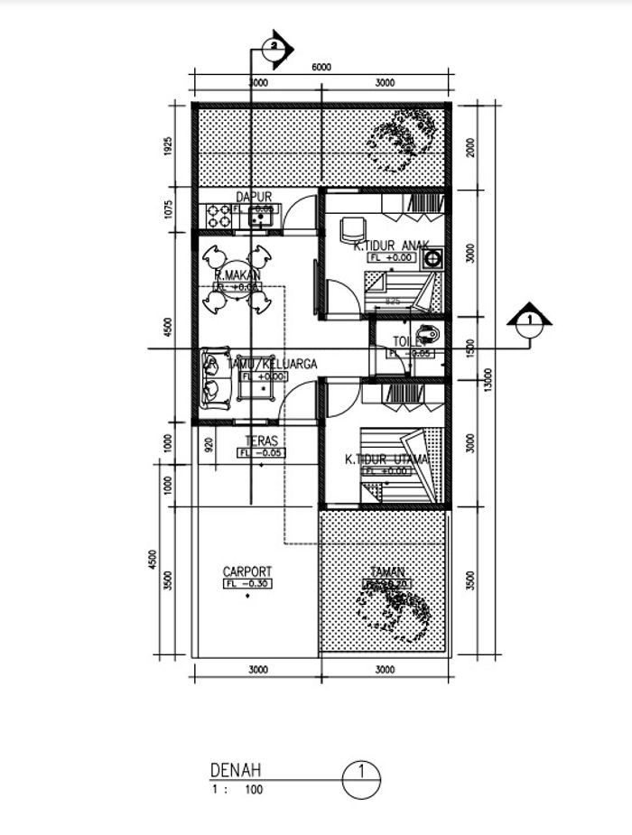 foto denah rumah tipe 36/75 perumahan PURI KHAZANAH REGENCY TAHAP 2