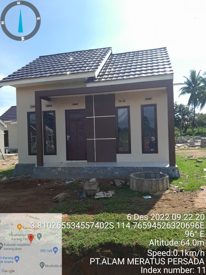 foto tampak rumah tipe 36 perumahan ISTANA MANUNGGAL