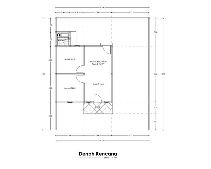 foto denah rumah tipe 36 perumahan PURI PERINTIS RESIDENCE