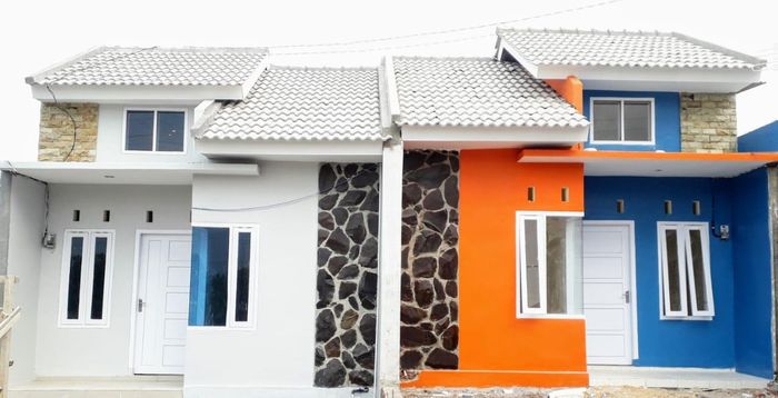 foto tampak rumah tipe S- SAKURA SUBSIDI perumahan EKSOTIKA RESIDENCE