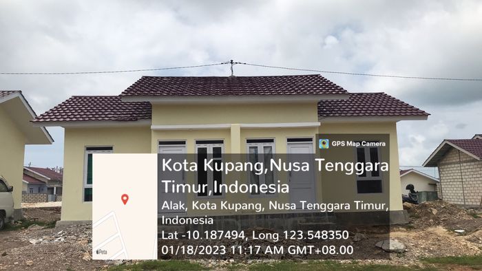foto tampak rumah tipe 30 perumahan Palma Hill 2