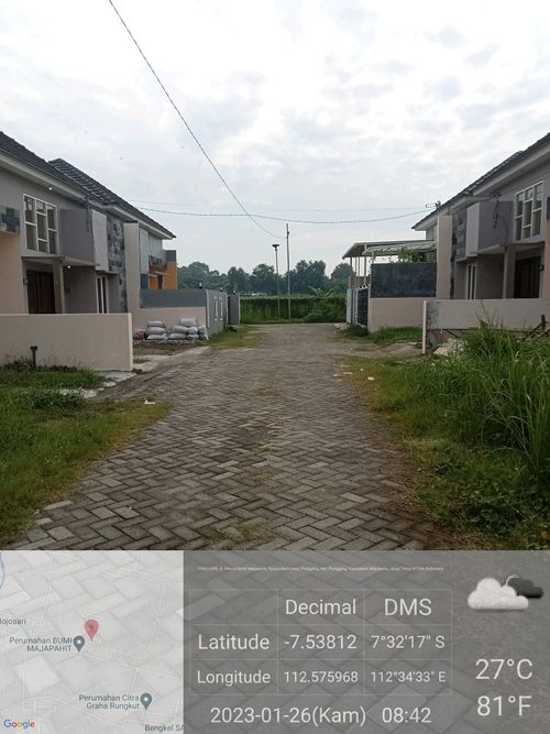 foto posisi tengah perumahan BUMI MAJAPAHIT