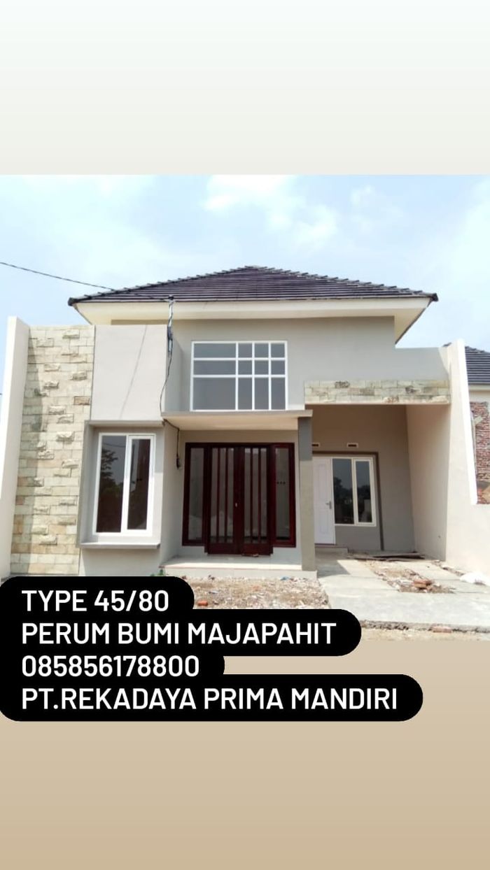foto tampak rumah tipe 45/80 perumahan BUMI MAJAPAHIT
