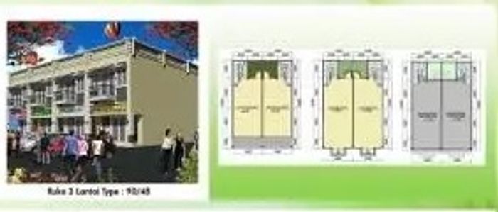 foto tampak rumah tipe Ruko (880) perumahan Permata Icon