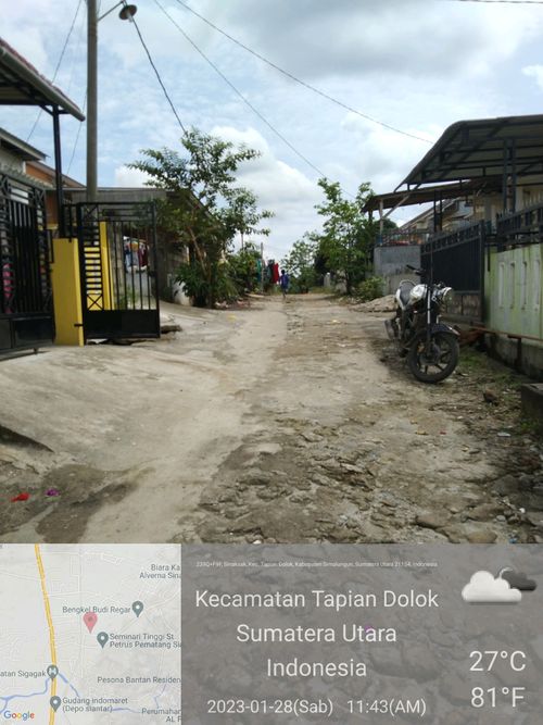 foto posisi tengah perumahan PESONA IDAMAN RAYA