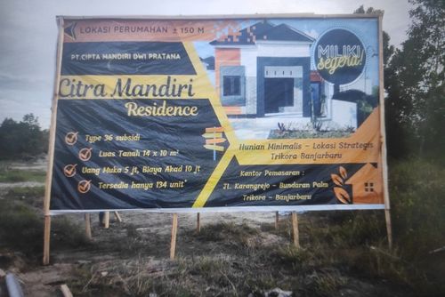 foto posisi tengah perumahan CITRA MANDIRI RESIDENCE BANJARBARU