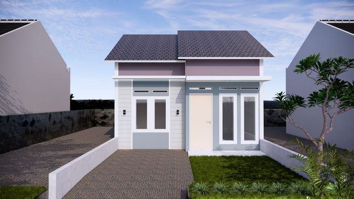 foto tampak rumah tipe 36/78 perumahan PERUMAHAN TITI PAYUNG VILLAGE