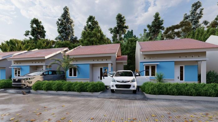 foto tampak rumah tipe RST perumahan CEMARA INDAH