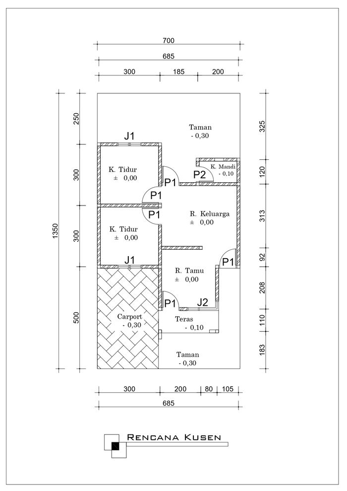 foto denah rumah tipe 48 perumahan PERUMAHAN DIAMOND RESIDENCE
