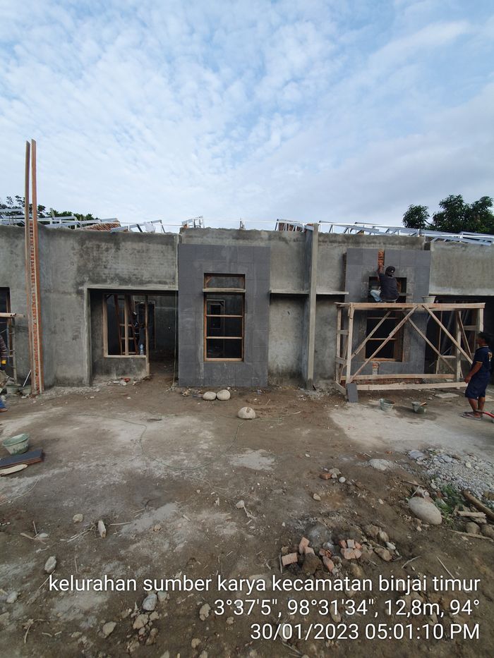 foto tampak rumah tipe 36+ perumahan SUMBER KARYA RESIDENCE
