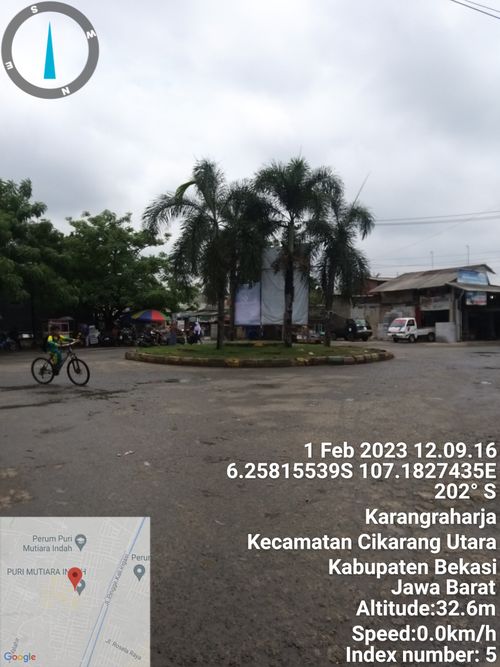 foto posisi tengah perumahan PURI MUTIARA INDAH