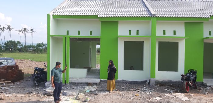 foto tampak rumah tipe 36 perumahan Perumahan Mandaran Green Regency