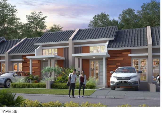 foto tampak rumah tipe 36 perumahan Griya Anugerah Residence