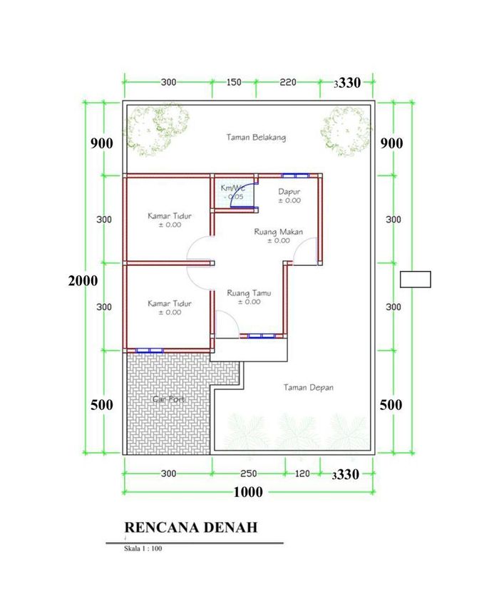 foto denah rumah tipe 36/200 perumahan KRISNA RESIDENCE 3
