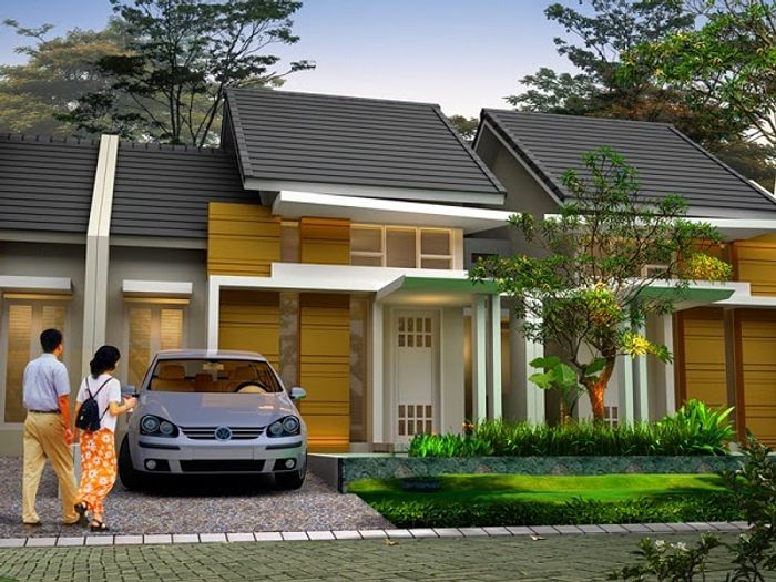 foto tampak rumah tipe 36/88 perumahan PARADISO RIVERA