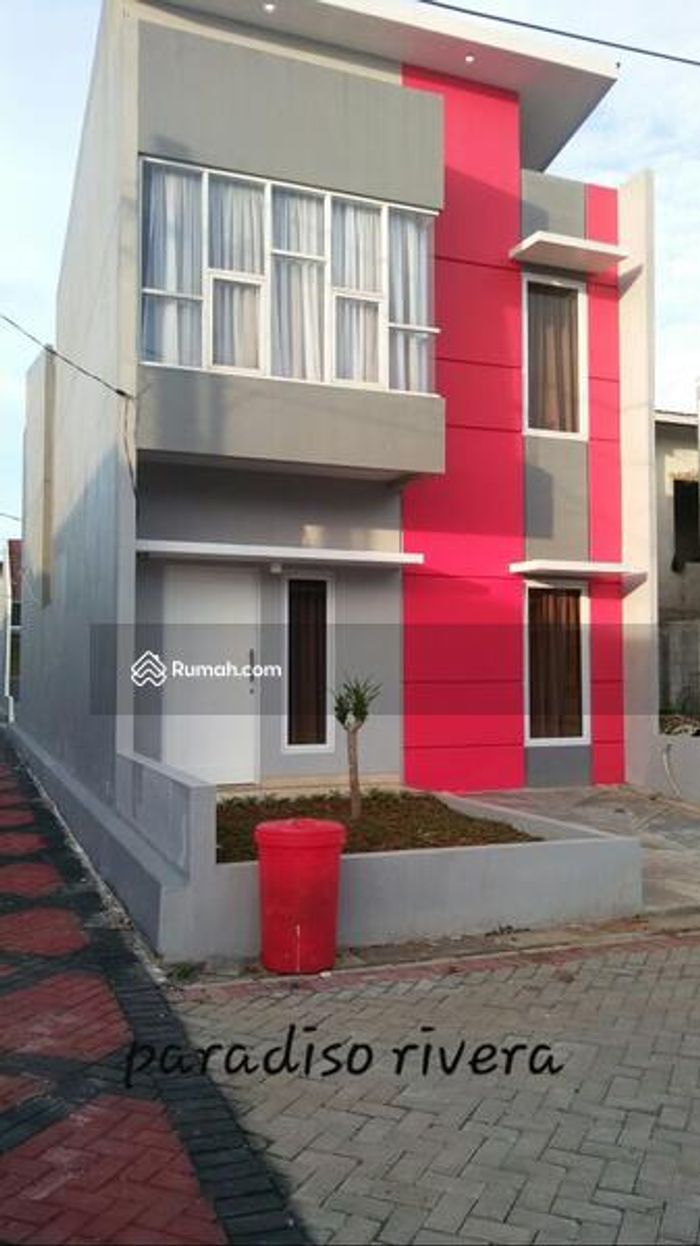 foto tampak rumah tipe 66/66 perumahan PARADISO RIVERA
