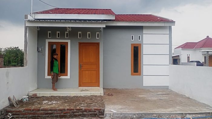 foto tampak rumah tipe 36 perumahan GRAHA SUKOWATI 3 SEDAYU PERMAI