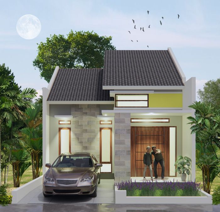 foto tampak rumah tipe 45/86 perumahan TOP GRIYA SEMPOR