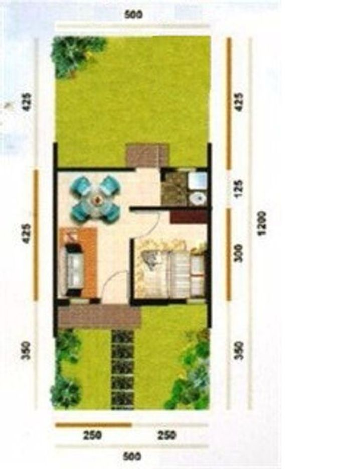 foto denah rumah tipe 22/66 perumahan PURI MUTIARA INDAH