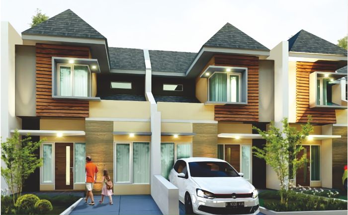 foto tampak rumah tipe 50 G4-18 perumahan OMA INDAH KAPUK