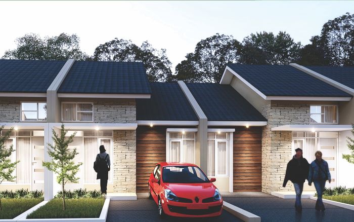 foto tampak rumah tipe 40 G5-04 perumahan OMA INDAH KAPUK
