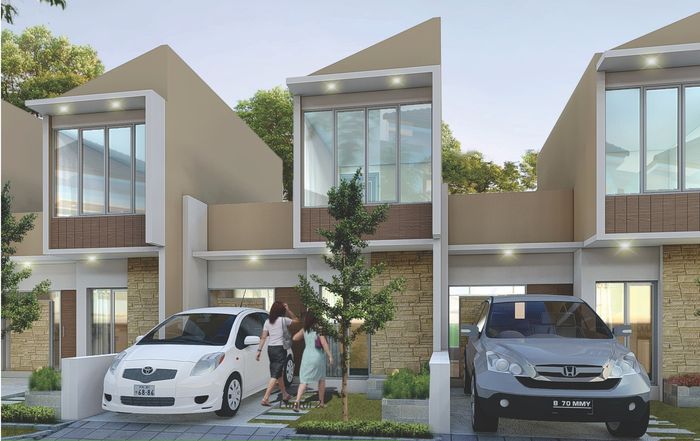 foto tampak rumah tipe 46 G4-07 perumahan OMA INDAH KAPUK