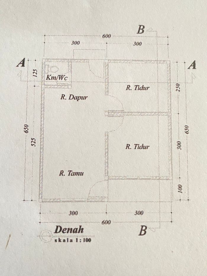foto denah rumah tipe 36 perumahan CENDANA ABADI RESIDENCE 2