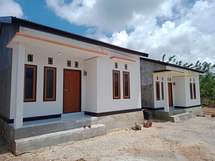 foto tampak rumah tipe 36 perumahan Butonesia Kahila Village