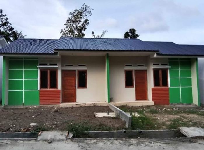 foto tampak rumah tipe 36 perumahan GRIYA RAMBUTAN SUKA MAJU