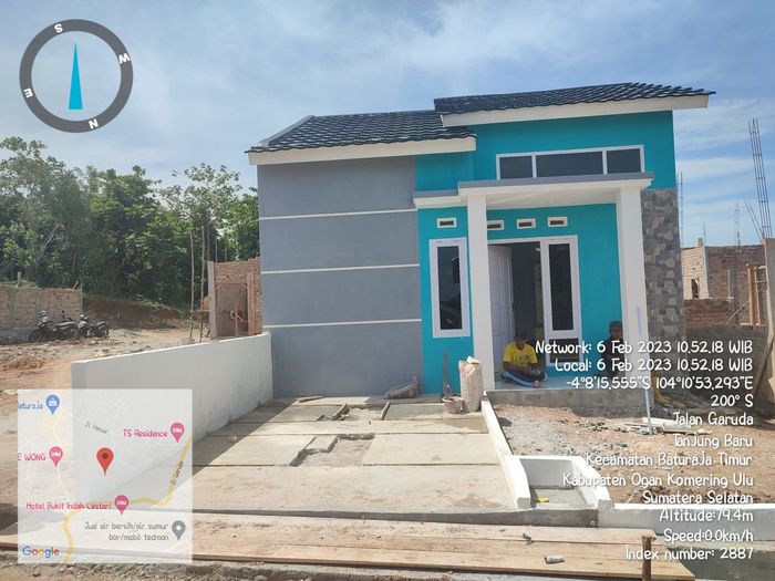 foto tampak rumah tipe 36 perumahan TUBAGUS OGAN PERMAI 1