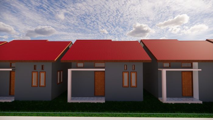 foto tampak rumah tipe SUBSIDI perumahan MUTIARA LABANGKA RESIDENCE 2